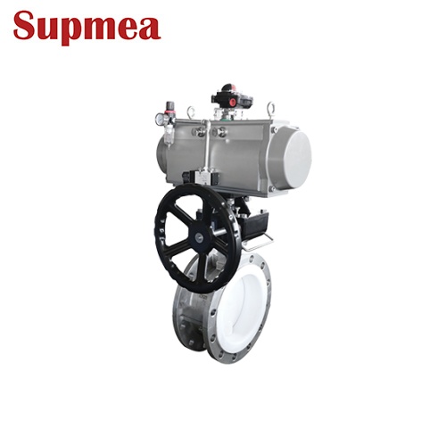 美仪_气动衬氟蝶阀 _防腐