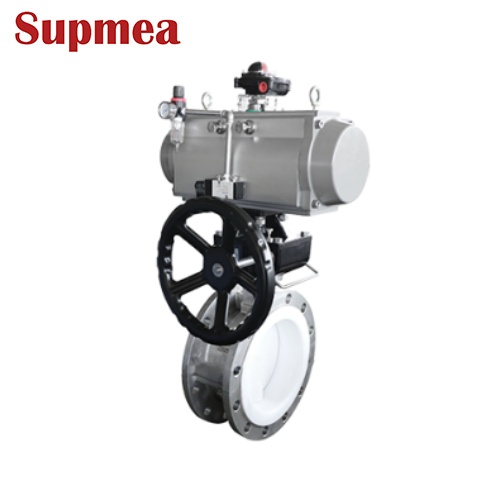 美仪_气动衬氟蝶阀 _防腐