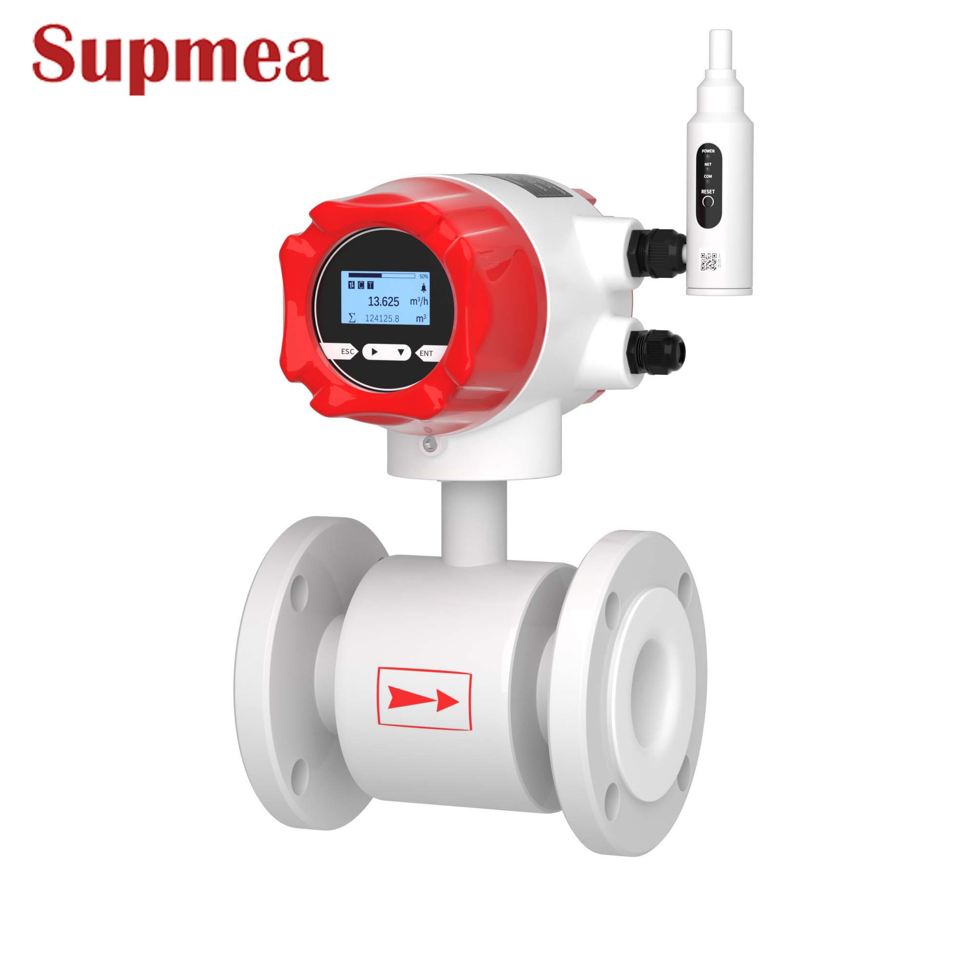 4G无线远传款_A100电磁流量计远程监控